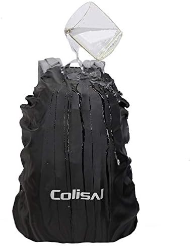 Colisal Rain Cover 40L Waterproof for Hiking Backpack, Black