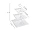Kingsnow 3-Tiered White Pastry Stand Cake Stand Dessert Stand Cupcake Stand Holder Serving Platter for Party Wedding Home Decor