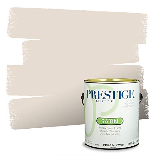 PRESTIGE Paints Interior Paint and Primer In One, 1-Gallon, Satin, Comparable M…