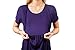 sofsy Soft-Touch Rayon Blend Tie Front Nursing & Maternity Fashion Top (Medium, Dark Purple)