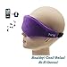 TUTU Wireless Bluetooth Eye Mask headphone Sleeping Headphone Eyemask Built-in Speakers Micophone,Hand free speaking calls and music Enjoy Washable Design (purple)