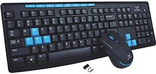 Meecase HK3800 Wireless Multi-device Keyboard (Black, Blue)
