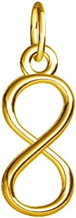 SZIROSmall Infinity Symbol Charm in 14k Yellow Gold