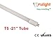 Fulight Type B & Rotatable F13T5/D LED Tube Light - 21-Inch 6W (13W Equivalent), Daylight 6000K, Double-End Powered, Frosted Cover- 110/120VAC (Not-a-Plug-and-Play)