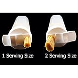 Pasta Container with 2 Portion Control Serving Size Spaghetti Dispenser Storage Case