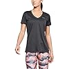 Under Armour UA Tech T-shirt met V-hals, ademend loopshirt voor vrouwen, korte mouwen trainingsshirt met losse pasvorm