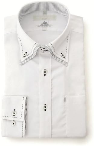Amazon メイルアンドコー Male Co シロドビードットシャツ 2枚襟bdslim サテンテープ シロ 01 3l 45 86 シャツ 通販