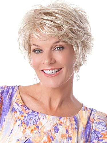 Salon Select Wig Color Black - Toni Brattin Wigs 5" Collar Length Soft Curly Shag Changelite 100% Heat Friendly Synthetic Tousled Layers Natural Healthy Hair Peluca