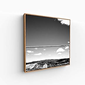 Canvas Wall Art for Living Room, Bedroom Monochrome Building Framed Canvas Prints for Home Decoration Ready to Hang - 16x16 inches