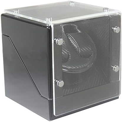 Mount Tibet Double Black Wood Finish Watch Winder With Japanese Mabuchi Motor