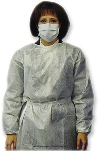Impervious Gown, impervs Gwn Wht Reg, (1 PACK, 10 EACH) by AMD Ritmed