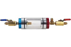 Automotive Air Conditioning Oil Filling Analysis Tool R134 Coolant Recharger Device with Observation Window