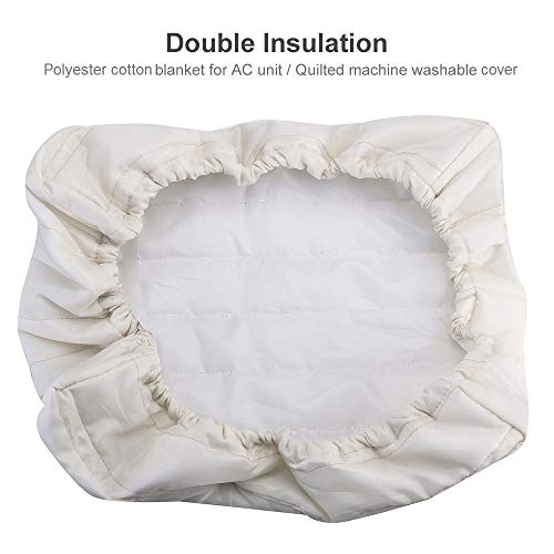 Indoor Quilted Window Air Conditioner Cover, Keeps Cold Air Out and Maintains Heat in Winter Eliminate Dust Buildup, 21W x 2.5D x 14H