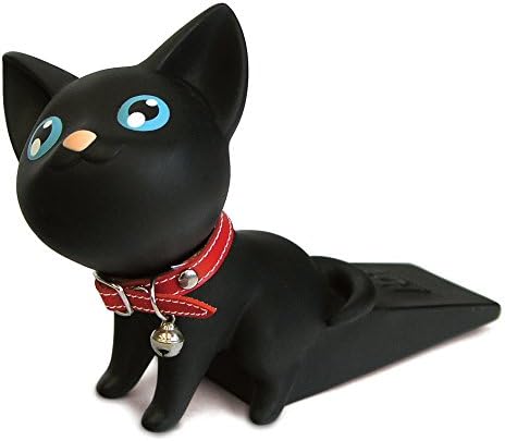 Witty Novelty Black Kitty Doorstop