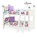 Emily Rose 18 Inch Doll Furniture | 2 Single Stackable 18 Inch Doll Beds | Doll Bunk Bed, Includes 2 Sets of Colorful Bedding & Ladder | Fits 18