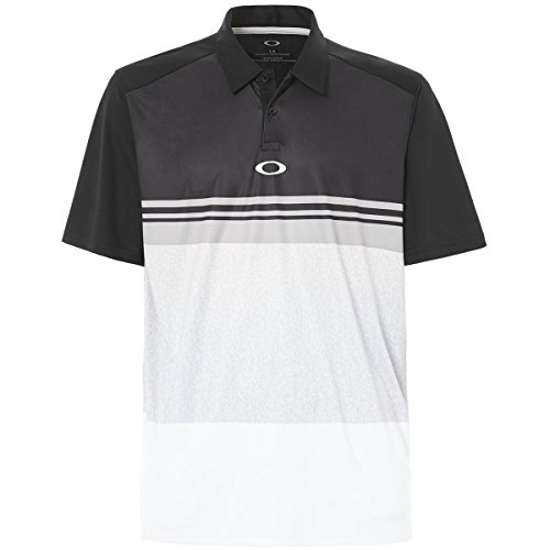 Oakley Color Block Take Polo, Blackout, X-Large