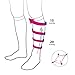 Fytto 1067 Ribbed Compression Socks for Professionals 15-20 mmHg - Graduated Medical Support for Flight, Travel, DVT and Edema - Extra-Large, Black