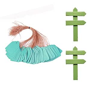 ORYOUGO - 100 etiquetas para plantas con cordón, etiqueta de ...