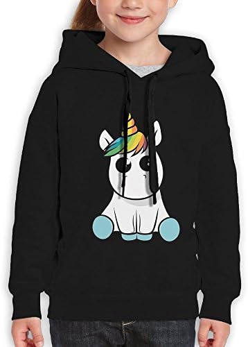 JJLS Funny Sitting Unicorn Unisex Kid 3d Printed Pullover Hooded Sweatshirts Hoodies