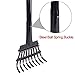 PAWCHIE Dog Pooper Scooper for Large and Small Dogs - Adjustable Long Handle Metal Tray Rake Spade Heavy Duty Set, Great for Grass Lawns Dirt