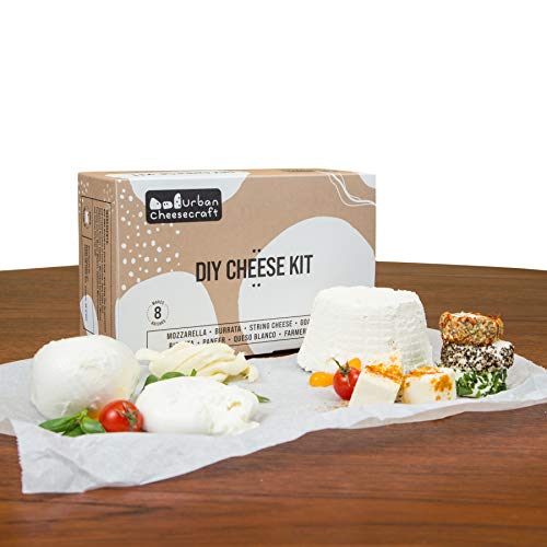 Deluxe Cheese Kit Makes 8 Cheeses; Mozzarella, Burrata, String Cheese