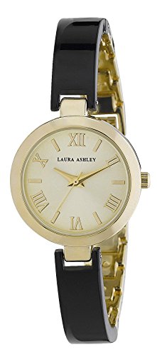 Laura Ashley Women's LA31002BK Analog Display Japanese Quartz Black Watch