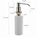 VAPSINT Well Built and Sturdy Modern Stainless Steel Brushed Nickel Deck Mounted Kitchen Sink Countertop Hand Liquid Dish Soap Dispenser, Large Capacity 13 OZ Bottle Sink Soap Dispenser