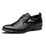 Blivener Men's Pointed Toe Classic Oxford Formal Business Dress Shoes