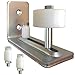 BARN Door Floor Guide Chrome Plated, Stainless, Brushed Nickel Color Wall Mounted Roller Stay Guide, 15 Unique setups, Premium Wheel Bearing Prevents Wobble, Sits Flush to Floor, Non-Scratch Wheels!