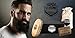 Beardnic Beard Brush & Beard Comb Kit by All-Natural Handmade Set with Beautiful Cotton Travel Pouch and Magnetic Gift Box | Sturdy Boar Bristles for Facial Hair Grooming