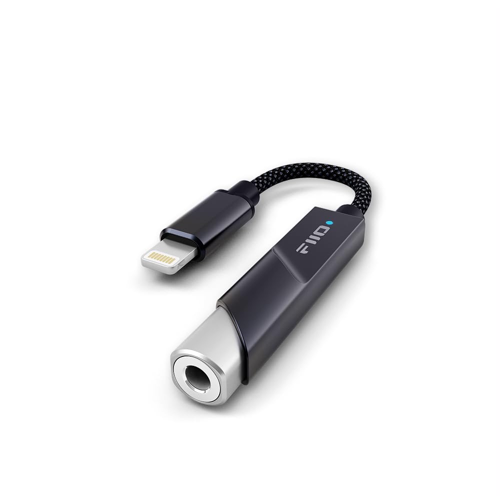 Photo 1 of FiiO KA11 Lightning to 3.5mm Audio Adapter 32bit/384KHz, Lightning to 3.5mm USB Dongle HiFi DAC Amplifier for Android/iOS/Windows/Mac (Black, LT)