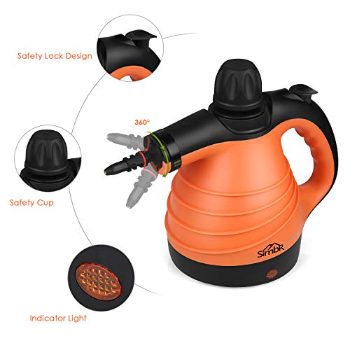 SIMBR Multipurpose Steam Cleaner with 9 Pieces Accessory, Handheld