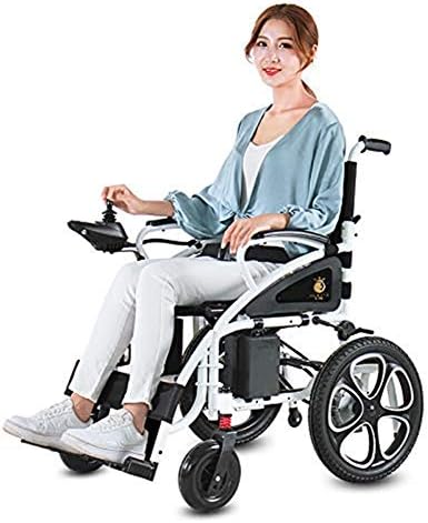 XKRSBS Electric Wheelchair Fda Approved Transport Friendly Lightweight Folding Adult Electric Wheelchair (black)