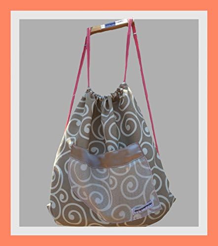 Swirl &amp; silk draw string bag