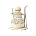 Enesco 4058738 Jim Shore Heartwood Creek White Woodland Downhill Dreamer Stone Resin Snowman Figurine, 4.75