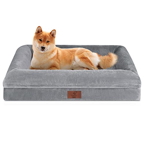 Yiruka Dog Beds for Medium Dogs, Orthopedic Dog Bed, Washable Dog Bed