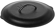 Lodge 12 Inch Cast Iron Lid. Classic 12-Inch Cast Iron Cover Lid with Handle and Interior Basting Tips.