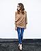 ABD Women's Off Shoulder Bat Wings Loose Pullover Sweater Knit Jumper Khaki,Medium