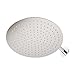Derpras 12 inch Round Rain Shower Head, 304 Stainless Steel, Ultra Thin High Pressure Bathroom Rainfall Showerhead(Brushed Nickel) (168 Jets)