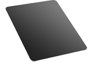 Hard Black Metal Aluminum Mouse Pad Mat Smooth Magic Ultra Thin Double Side Mouse Mat Waterproof Fast and Accurate Control fo