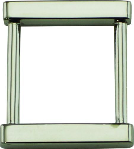 Springfield Leather Company Nickel Plate 1" Decorative Square Strap Connector