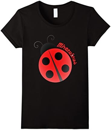 Womens Miracle Ladybug T-shirt Large Black