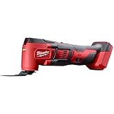 Milwaukee 2626-20 M18 18V Lithium Ion Cordless 18,000 OPM Orbiting Multi Tool with Woodcutting Blades and Sanding Pad with Sh