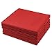 Sorbus Foldable Storage Cubes - 6 Fabric Baskets for Organizing Pantry, Shelf, Toy Box, Cubby, Closet Organizer - 11 Inch Collapsible Closet Organizers and Storage Bins - Red Storage Cubes with Handle