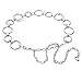 CLARA Womens Polished Metal Chain Belt O-Ring Waist Band Decorated Waist Belt for Loose Dress Sweater Blouse Shirt Silver, A-silver, One Size
