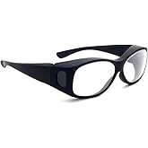 Laser Safety Eyewear - Co2/Excimer Filter In Black Plastic Fit-Over Frame Style.