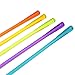 AQUEENLY Cocktail Spoon Set of 12 Mixed Color Plastic Drink Stirrers with Long Handle for Iced Tea Coffee Ice Cream, 10.3 Inch