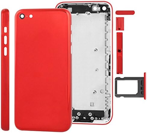 Generic Full Housing Replacement Chassis Back Cover Full Set for iPhone 5C Red