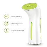 marsboy Handheld Fabric Steamer, Iron Steamer, Portable Travel Steamer, Fast Heat-up, Advanced Touch Panel, Iron Function, No Spitting, All Angles, 3.8oz Capacity Perfect for Home and Travel (Green)