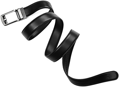 Convenient Click Men's Slide Belt Svale Leather 1 1/5 inch Wide